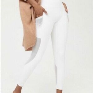 Aerie high waisted white leggings